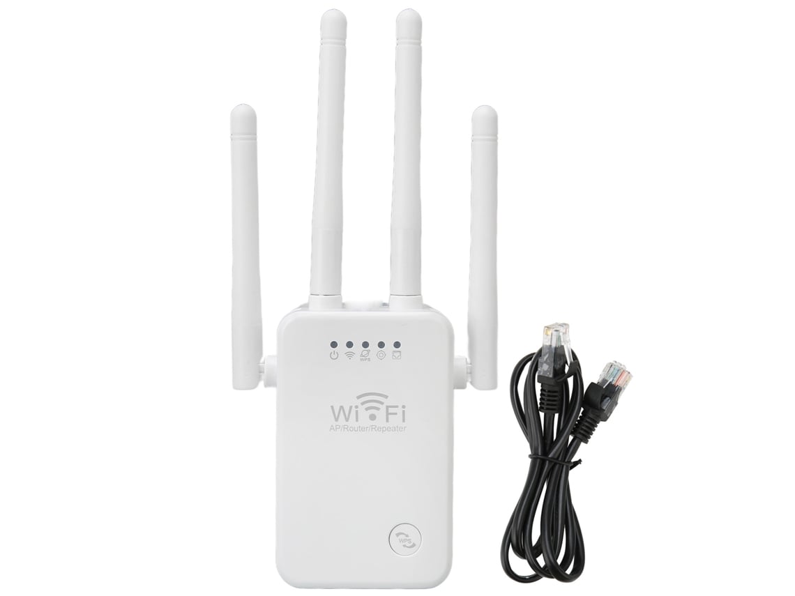 Extensor Wifi De 4 Antenas Y 3 Modos, Amplificador De Señal Wifi Plug And Play Para Hoteles, Apartamentos Y Hogares, Enchufe Ue De 100 A 240 V