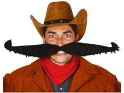 Bigote DISFRAZZES Bigote Extra Grande Con Elástico (55 cm)