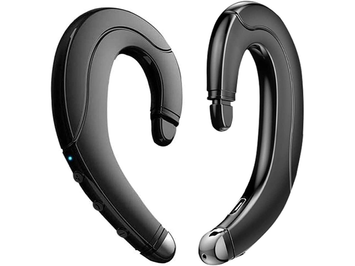 Auriculares De Conducción Ósea Con Gancho Para La Oreja, Micrófono Y Resistentes Al Agua.