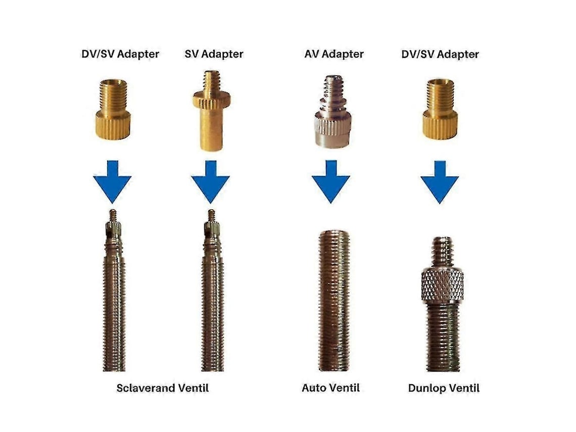 Rebe-10 Peças Kit De Bicos De Bomba Inflador Adaptadores De Válvula Presta Schrader Bicicleta Moto Bolas Brinquedos Cama
