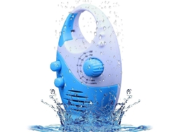 Radio De Ducha Resistente Al Agua, Volumen Ajustable, Am/fm, Botón, Altavoz Tdn