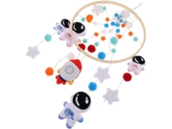 Móvil Para Cuna Con Cohetes Y Estrellas, Decoración Colgante De Fieltro Para Habitaciones De Niños