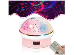 Proyector Galaxy Pluto Yizhood Temporizador Control Regalos Rosa