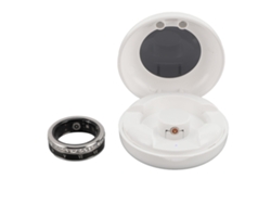 Anillo Inteligente Rastreador De Salud Ip68 Resistente Al Agua Bluetooth 5.1 Contador De Pasos Anillo De Fitness Con Funda De Carga Plata 19.8mm Para Hombres Y Mujeres