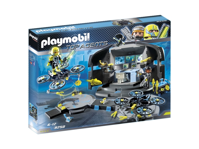 PLAYMOBIL Top Agents: Centro de mando de drones - 9250 (Edad Mínima: 6)