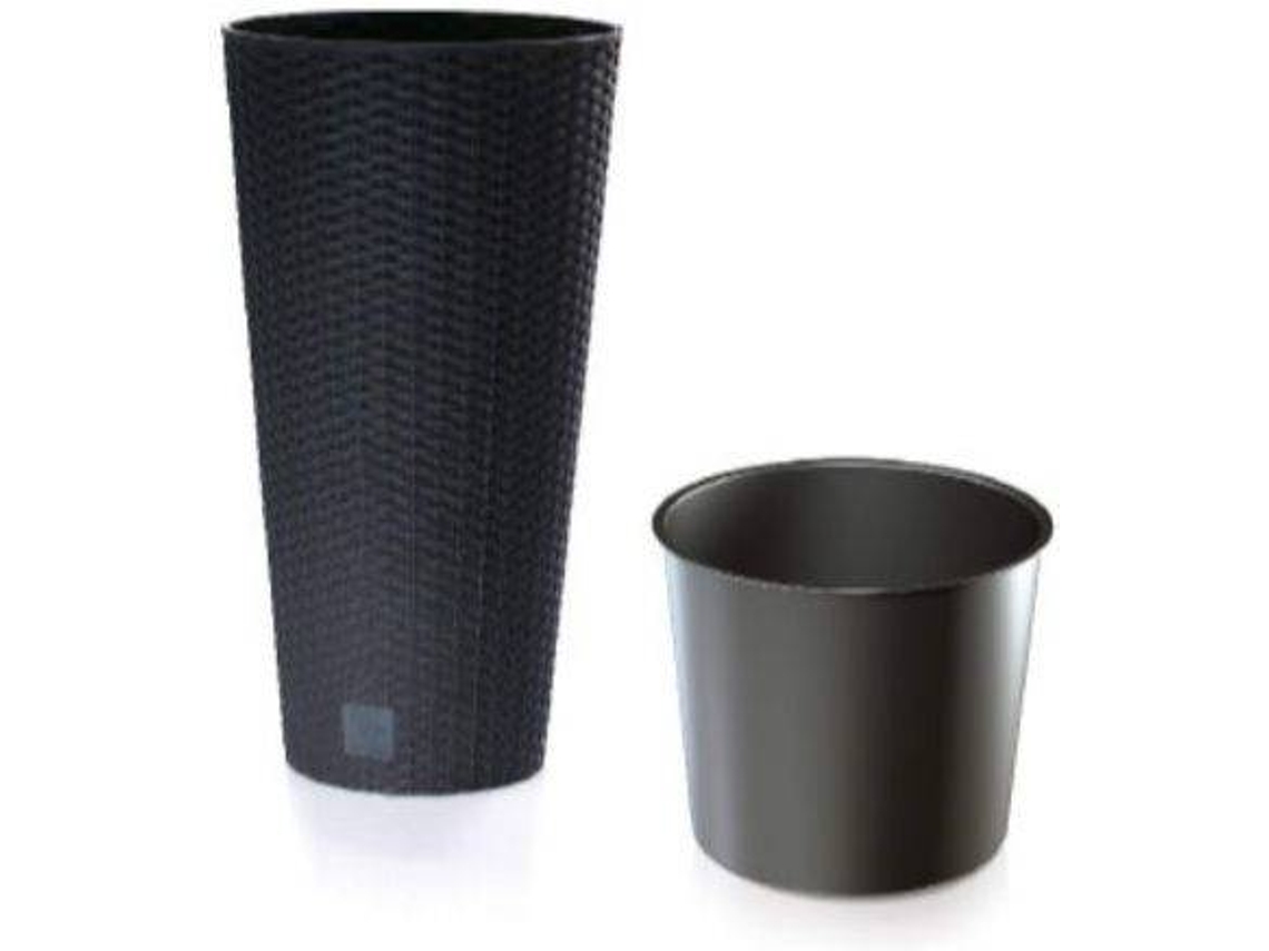 Set 2 Maceteros PROSPERPLAST Rato Tubus (Gris - 25x47.6 cm)