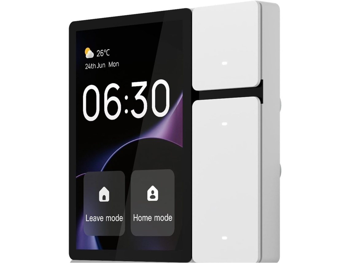 Panel Inteligente Moes 3 De 5" Con 3 Relés, Botones Físicos E Indicador Capacitivo.