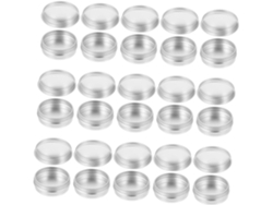 50 Pièces Boîte De Stockage Cosmétique Aluminium Ronde Con Cuellovercle À Vis Spirale Pratique Pour...