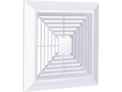Cubierta Blanca Para Extractor De Baño Con Resortes De Repuesto Para Montaje Cuadrado.