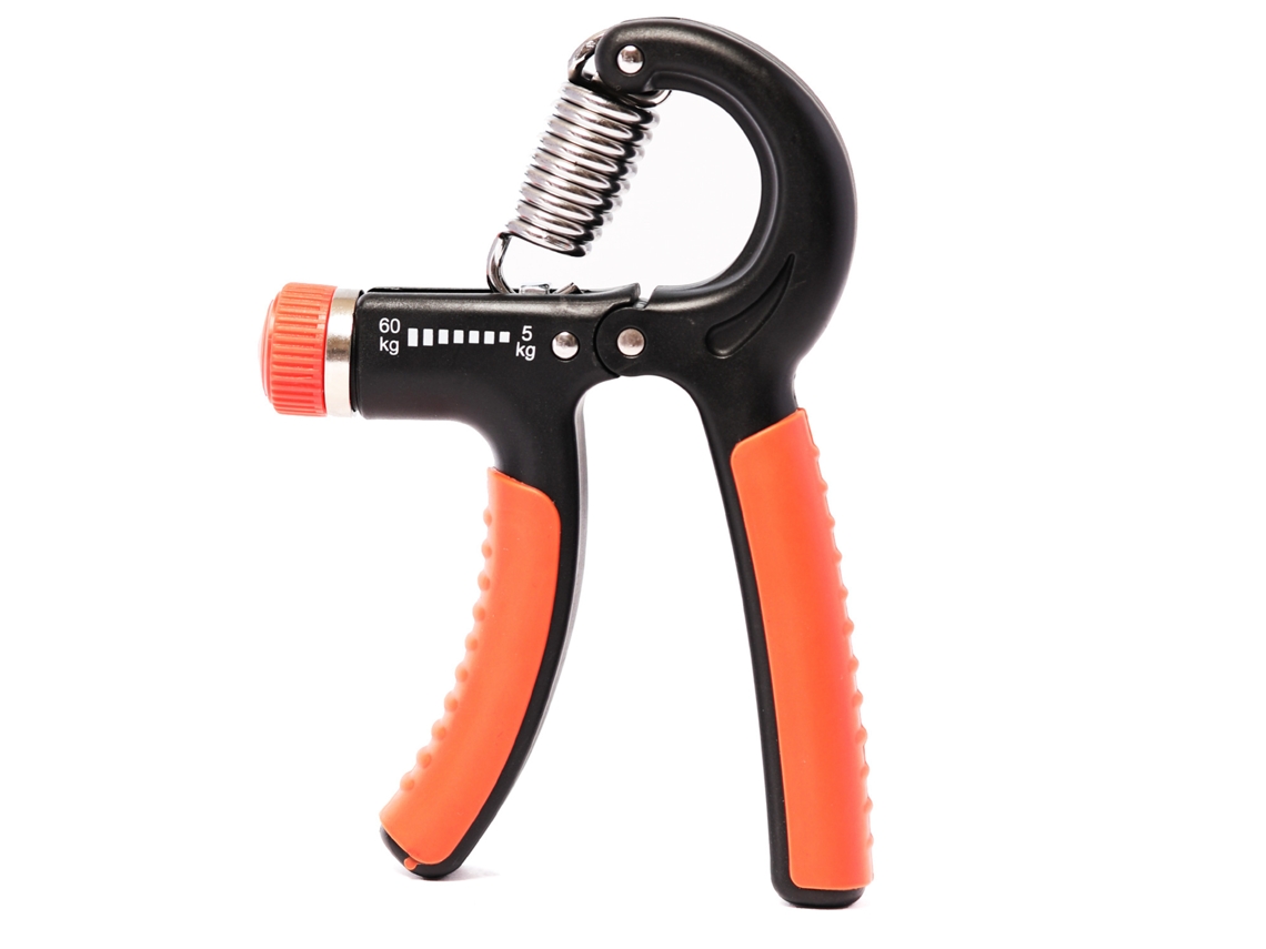 Entrenador de Mano, Resistencia Ajustable de 10 a 60 kg para Músicos, Atletas y Recuperación de Manos Chrui (Negro y Naranja)