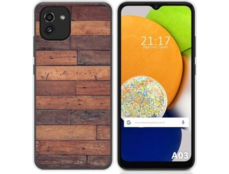 Carcasa para Samsung Galaxy A03 TUMUNDOSMARTPHONE Dibujos Madera 03 Multicolor