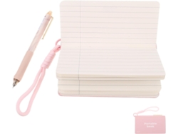 Pequeno Caderno De Bolso Rosa Pêssego Com Capa Rígida Em Pu, Mini Bloco De Notas Portátil Caneta Silenciosa