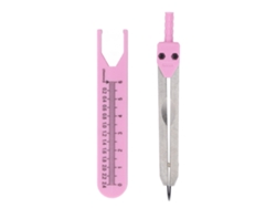 Pinzas De Ecg De Acero Inoxidable, Regla Divisora, Herramienta De Medición Para Enfermería, Rosa, 0-2,4 Pulgadas.