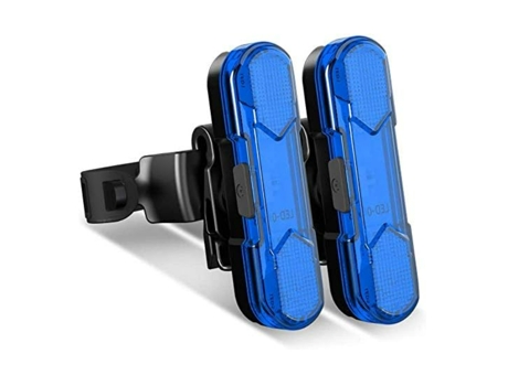 2 luces traseras para bicicleta, luz trasera recargable USB para bicicleta, rotación de 360 grados, lámpara trasera impermeable para bicicleta, 4 m...