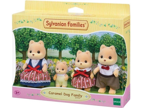 Conjunto de Jugar EPOCH D'ENFANCE Sylvanian Families: Familia Perro Caramelo