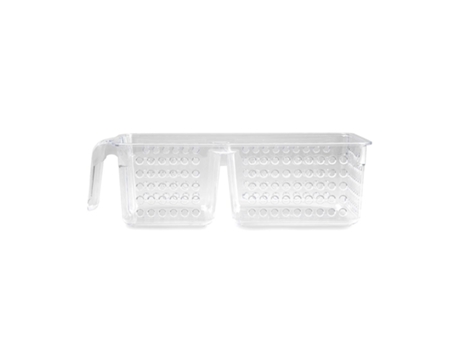 PLASTIC FORTE Organizador de Nevera Doble Frigo Transparente Con Asa