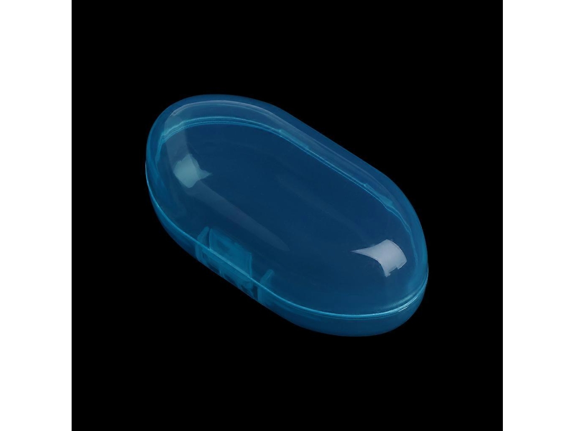 Caja de PP para guardar cepillos de dientes de dedo para bebé, estuche portátil unisex para el cuidado del bebé, color blanco Rosewell