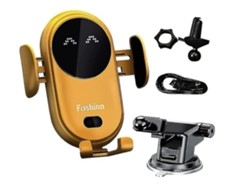 Cargador Carro Qi Auto Fixação Giratório Ios Yizhood Amarillo