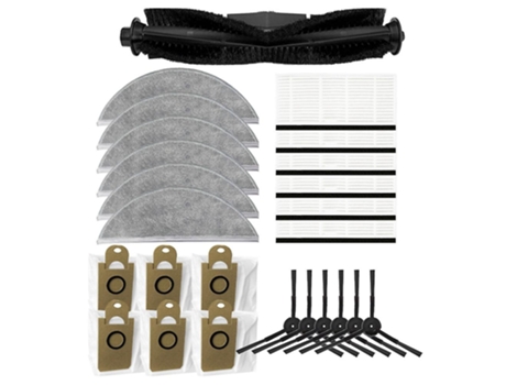 Sacos de pó escova principal filtros pano para aspirador de pó xiaomi lydsto r1