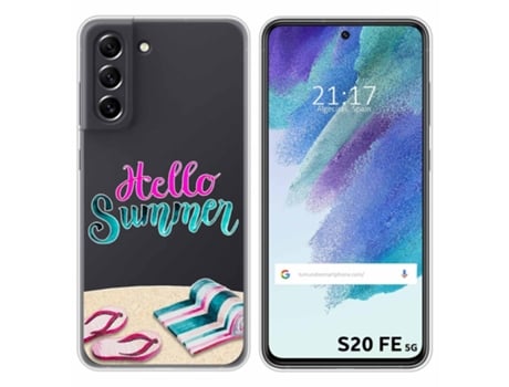 Carcasa Samsung Galaxy S21 FE 5G TUMUNDOSMARTPHONE Dibujos Transparente Multicolor