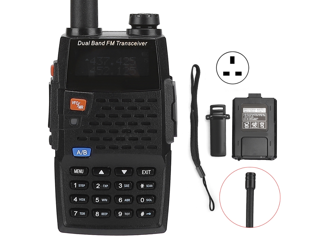 Radio Walkie-talkie Marina Uv F9+ Ip67 Resistente Al Agua, Doble Banda Uhf/vhf, Compatible Con Baofeng.