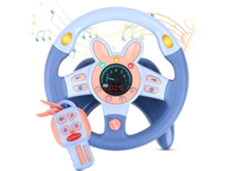 Volante Juguete Infantil Eifson Para Asiento Trasero Con Llave Y Música (azul)