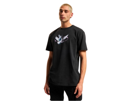 Camiseta MISTER TEE Oversize Tallas Grandes Vive La Negro (3XL)