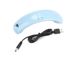 Rebe-Lâmpada Uvled Ultraportátil De Design Arco 12w Para Secar Esmaltos De Unhas E Arte de Unhas Azul