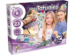 Kit de Ciencia SCIENCE4YOU Fábriga de Tatuajes (Edad Mínima: 8)