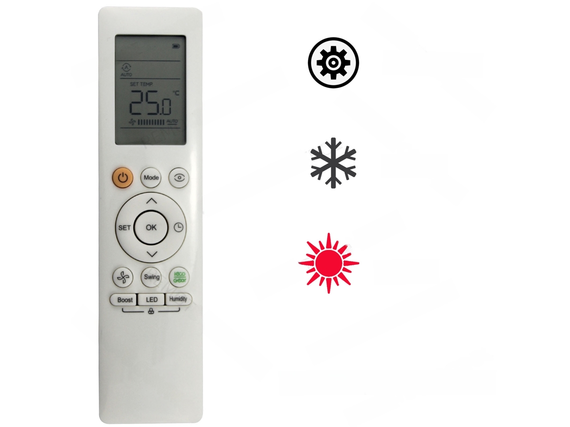 Mando A Distancia Para Aire Acondicionado Henten Home Para Midea Rg10l1(c2hs)/bgef