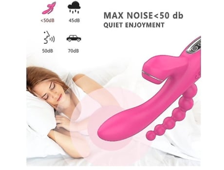Vibradores para tu clítoris y punto G con función de empuje 7 potentes modos de vibración Versión mejorada del vibrador rosa BISBISOUS
