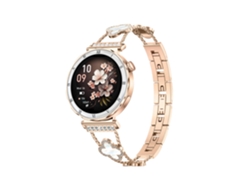 Smartwatch Con Pantalla Amoled De 1,19 Pulgadas, Bluetooth, Llamadas, Monitoreo De Salud, Modos Deportivos, Control De Música (oro Rosa)