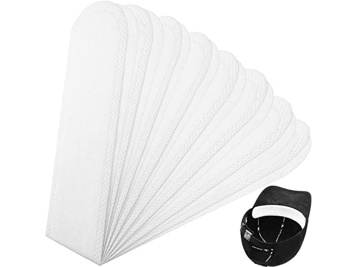 Gorra De Béisbol Con Almohadilla Absorbente De Sudor, Blanca - 30 Unidades, Desechable, Cómoda Para Deportes