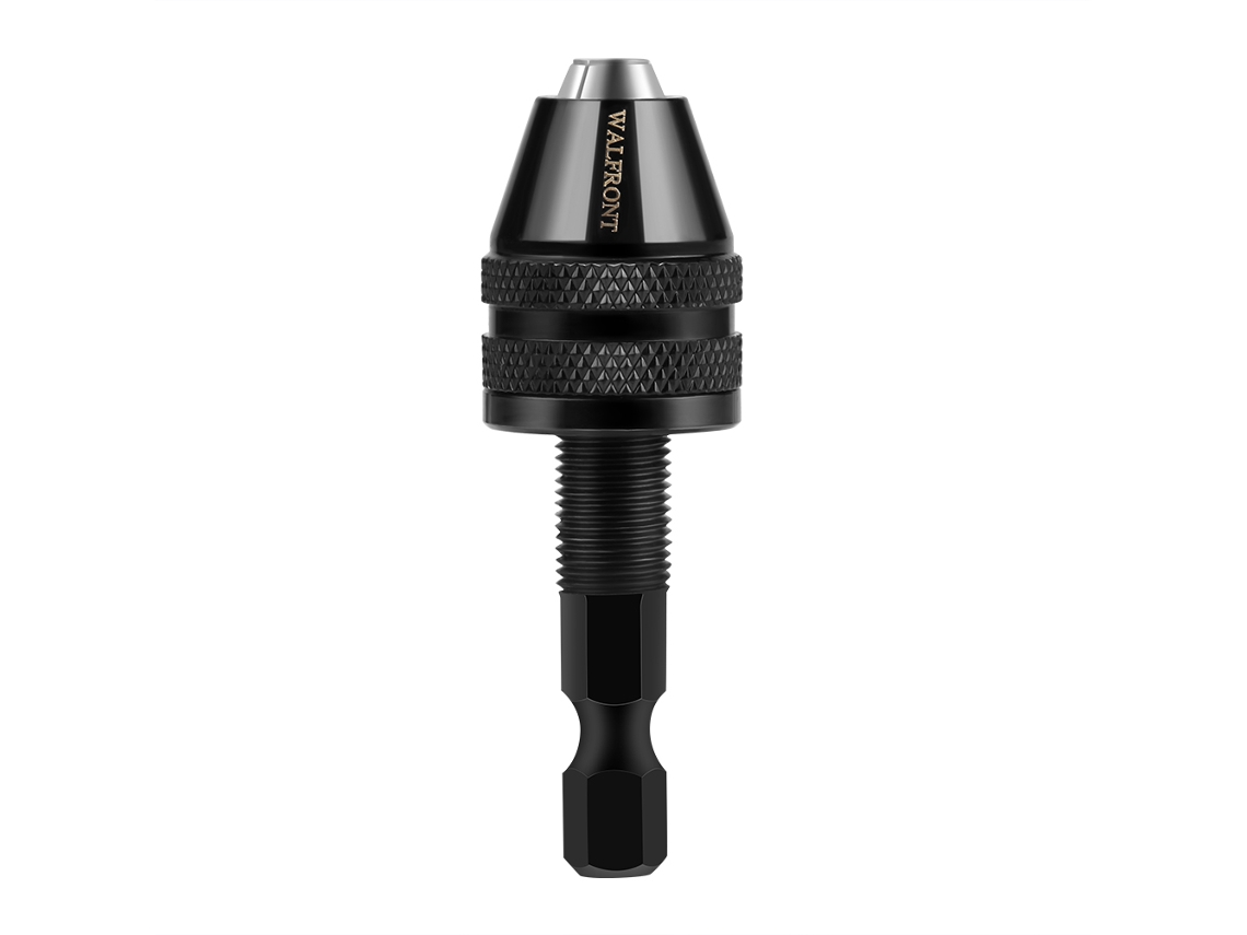 Portabrocas Sin Llave Walfront De 1/4" (6,35 Mm), De Aleación, Con Capacidad De 0,3 A 3 Mm, Para Taladros Eléctricos.