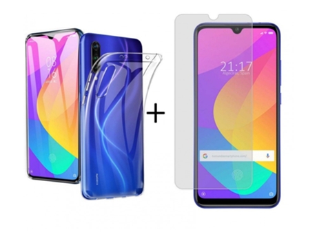 Carcasa + Protector de Pantalla Xiaomi Mi 9 Lite TUMUNDOSMARTPHONE Pack Transparente