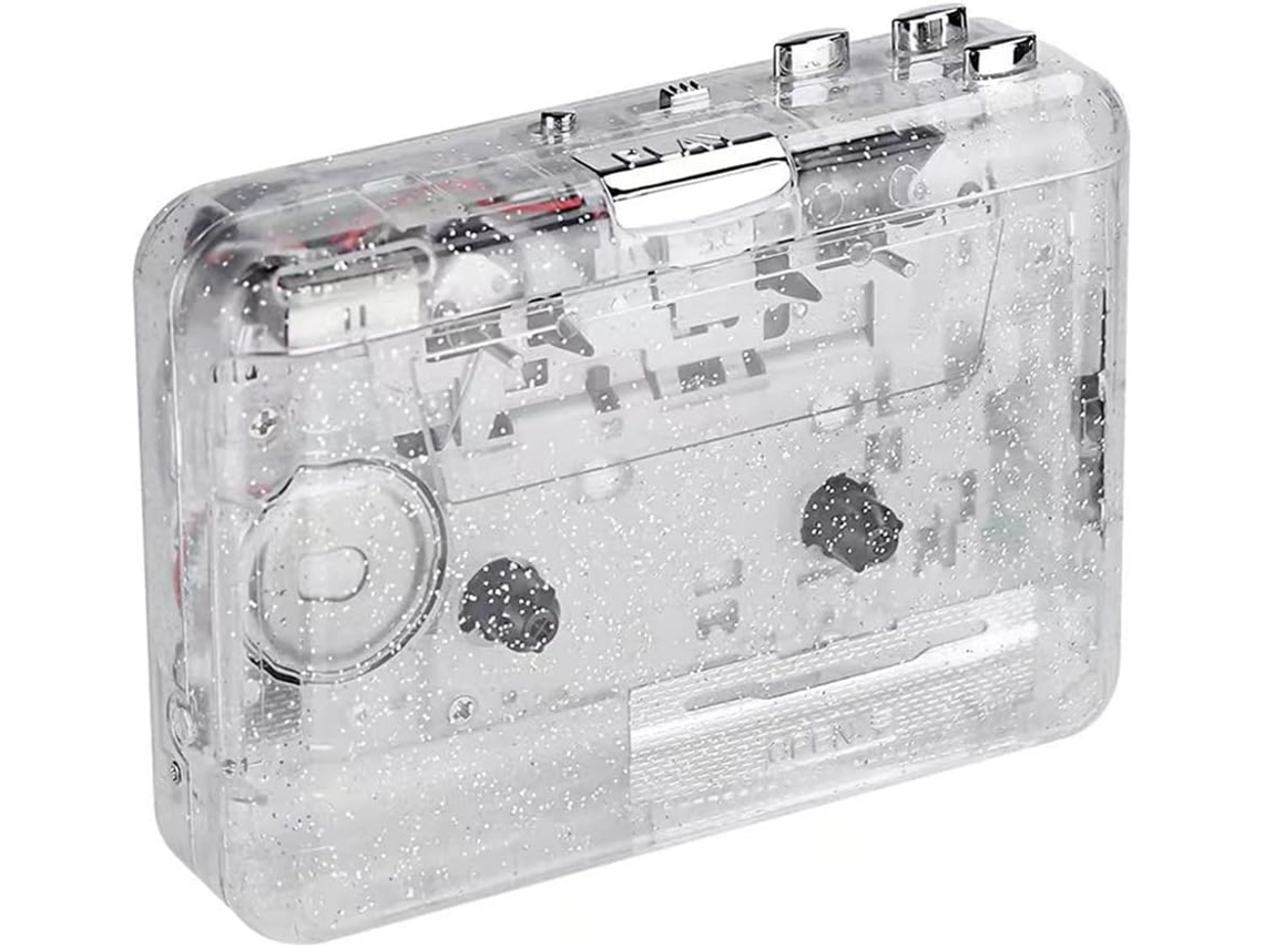 1 Reproductor De Casetes Con Carcasa Transparente, Sistema Plug And Play, Audio Digital Para Música.