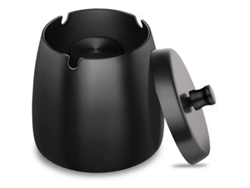 Cinta Para Cigarrillos De Pared Con Tapa De Acero Inoxidable Y Base Antideslizante Wps