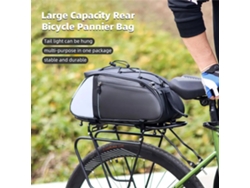 Cinza Xanes Bolsa Alforje 4l Multiuso Resistente Desgaste Bagageiro Traseiro Refletivos Ciclismo Noturno Mountain Bike