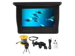 Detector De Peces Con Pantalla Ips De 4,3 Pulgadas, Cámara Subacuática, Ángulo De 195°, Ip68, 20 M, Enchufe Británico.