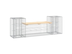 Banco De Jardín VIDAXL Marrón Madera de pino (183x41x60,5 cm)