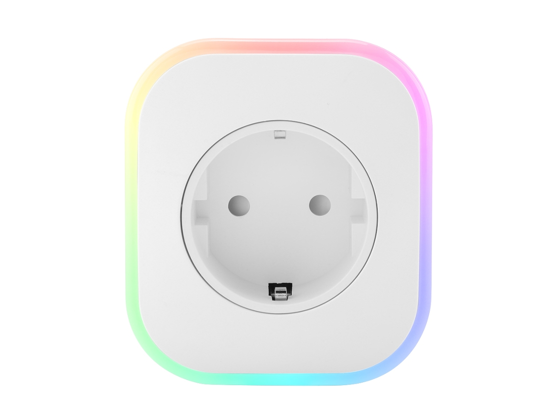 Mini enchufe USB inteligente con WiFi y luz para Google Alexa, 100-240 V, enchufe UE