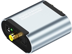 Adaptador Convertidor De Audio Digital Coaxial A Fibra Óptica Para