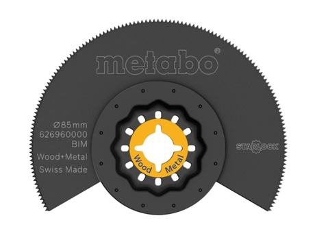 METABO Hoja de sierra de segmento, madera/metal, BiM, Ø85 mm (626960000)