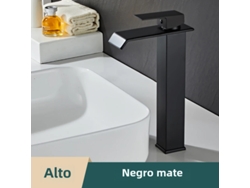 (negro, Modelo B - Largo) Grifo Monomando Moderno De Acero Inoxidable Para Agua Fría Y Caliente