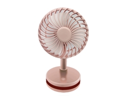 Carpeta de mesa mini USB de doble hoja con ventilación, color rosa