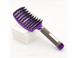 (morado) Peine Mágico Para Masaje Del Cuero Cabelludo Para Mujer, Paquete Individual, Herramienta Para Peinar El Cabello
