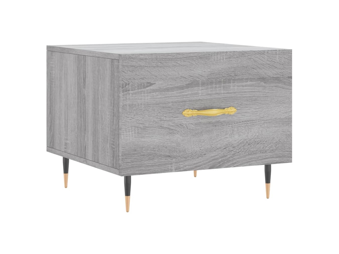 Maison Exclusive - Mesa De Centro Madera Contrachapada Gris Sonoma 50x50x40 Cm