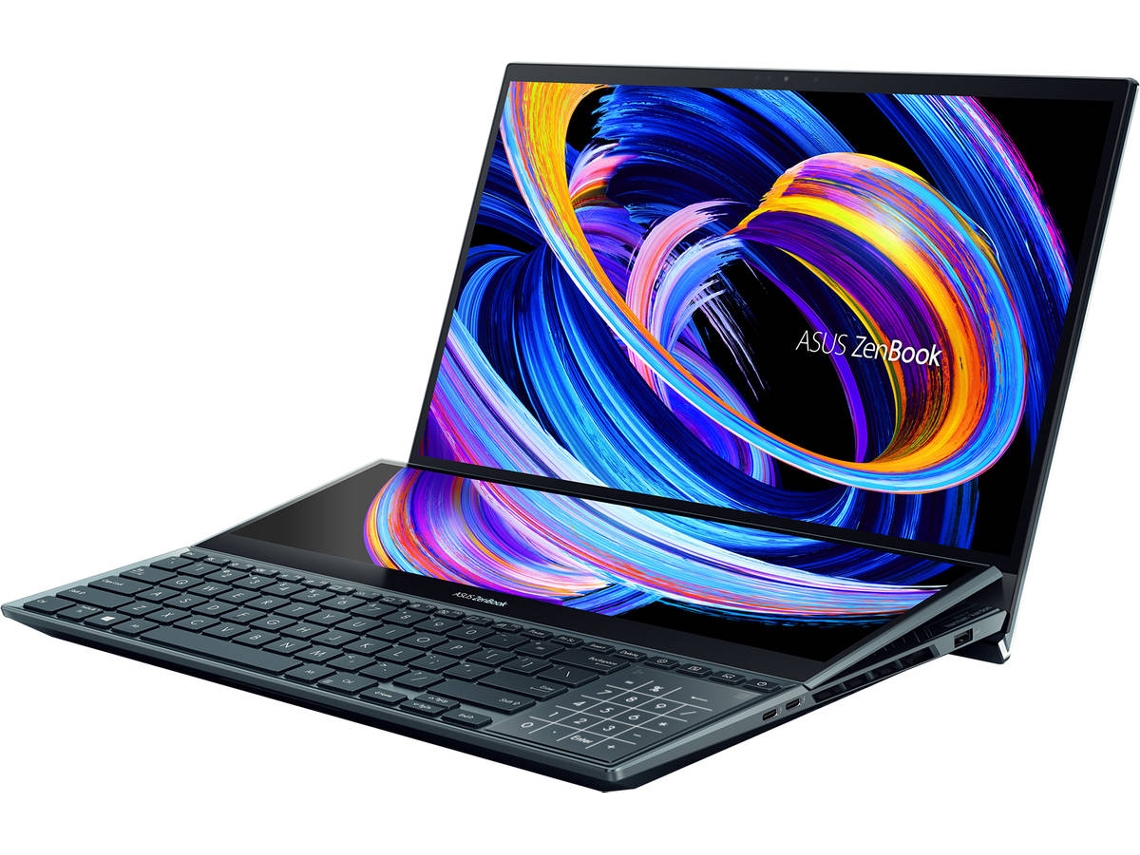 Portátil ASUS ZenBook Pro Duo 15 UX582HS-H2014W (15.6'' - Intel Core i7-11800H - RAM: 32 GB - 1 TB SSD - NVIDIA GeForce RTX 3080)
