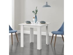 Mesa de Comedor [EN.CASA]  (Blanco - Tablero Recubierto De Melamina - 80 x 80 x 76 cm)