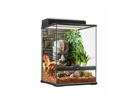 Terrario de vidrio para reptiles modelo Tiki EXO TERRA S/Tall, 120L,45x45x60cm